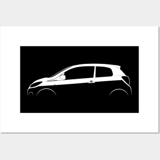 Peugeot 108 3-door Silhouette Posters and Art